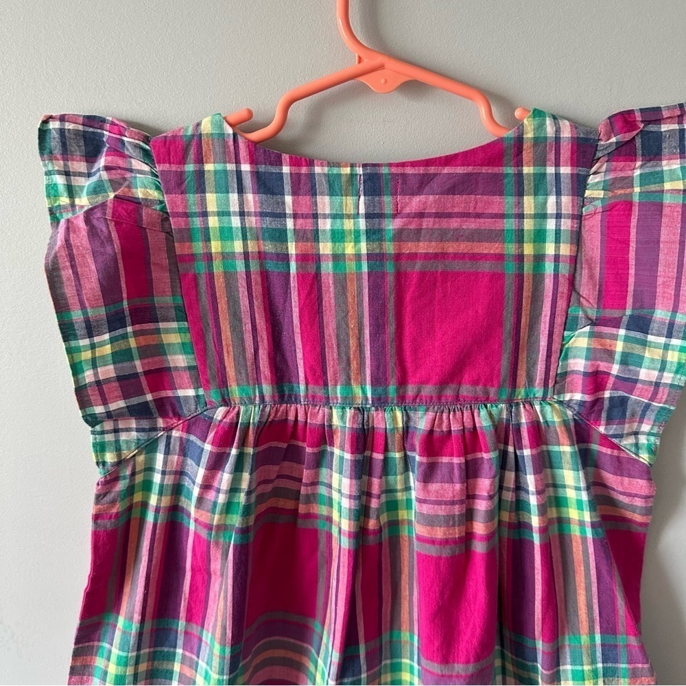 TEA COLLECTION Lucknow Plaid Tunic Dress - Orchid Girls 4 - Picture 9 of 9